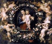 Peter Paul Rubens Madonna in Floral Wreath Spain oil painting artist